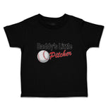 Toddler Clothes Daddy's Little Picther Sport Baseball Toddler Shirt Cotton