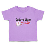 Toddler Clothes Daddy's Little Picther Sport Baseball Toddler Shirt Cotton