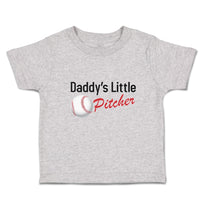 Toddler Clothes Daddy's Little Picther Sport Baseball Toddler Shirt Cotton