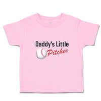 Toddler Clothes Daddy's Little Picther Sport Baseball Toddler Shirt Cotton