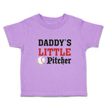 Toddler Clothes Daddy's Little Picther Sport Baseball Toddler Shirt Cotton