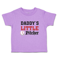 Toddler Clothes Daddy's Little Picther Sport Baseball Toddler Shirt Cotton