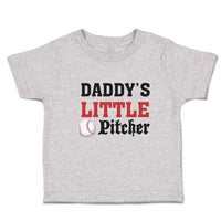 Toddler Clothes Daddy's Little Picther Sport Baseball Toddler Shirt Cotton