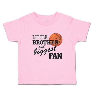 Toddler Clothes Little Brother and Biggest Fan Basketball Sports Toddler Shirt