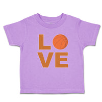 Toddler Clothes Love Basketball Ball Sports Toddler Shirt Baby Clothes Cotton