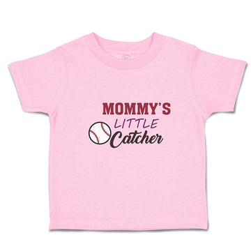 Toddler Clothes Mommy's Little Catcher Baseball Sports Toddler Shirt Cotton