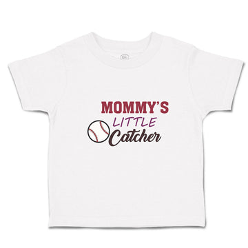 Toddler Clothes Mommy's Little Catcher Baseball Sports Toddler Shirt Cotton