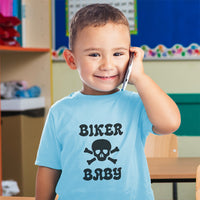 Biker Baby Crossbone Skull in Silhouette