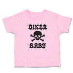 Biker Baby Crossbone Skull in Silhouette