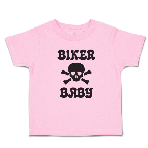 Biker Baby Crossbone Skull in Silhouette