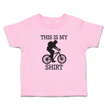 Toddler Clothes This Is My Shirt Sport Cycling Silhouette Toddler Shirt Cotton