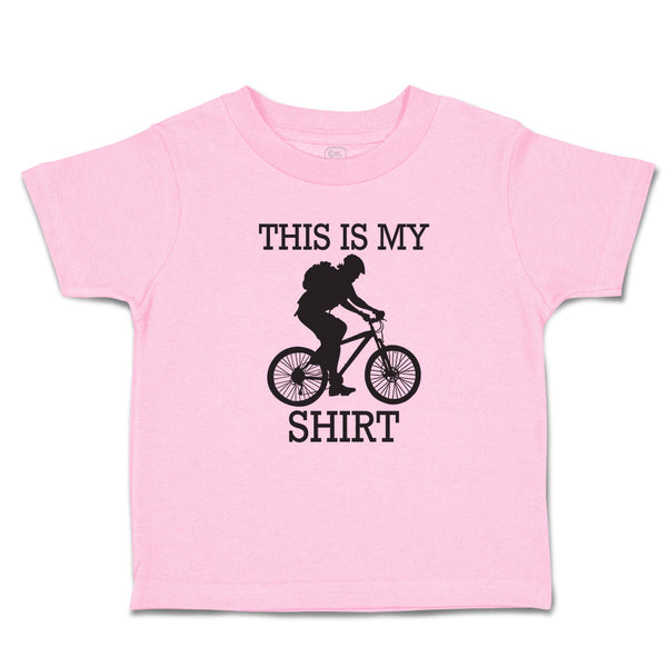 Toddler Clothes This Is My Shirt Sport Cycling Silhouette Toddler Shirt Cotton