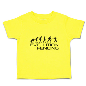 Cute Toddler Clothes Evolution Fencing Sports Fencing Silhouette Toddler Shirt