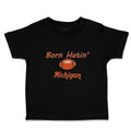 Cute Toddler Clothes Born Hatin' Michigan Sports Rugby Ball Toddler Shirt Cotton