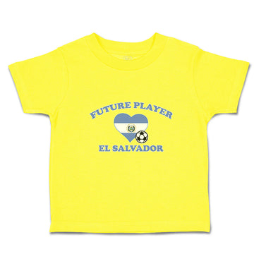 Cute Toddler Clothes Future Player El Salvador Heart Flag Sports Football Ball