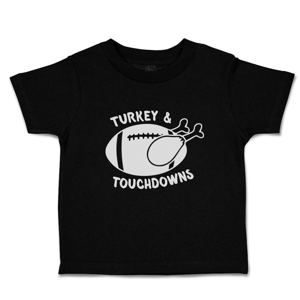 Cute Toddler Clothes Turkey Touchdowns Sport Rugby Chicken Silhouette Cotton