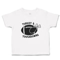 Cute Toddler Clothes Turkey Touchdowns Sport Rugby Chicken Silhouette Cotton