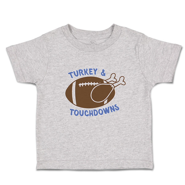 Cute Toddler Clothes Turkey & Touchdown Sports Rugby Ball with Chicken Cotton