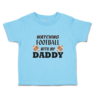 Cute Toddler Clothes Watching Football with My Daddy Sports Rugby Ball Cotton