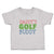Cute Toddler Clothes Daddy's Golf Buddy with Grass Sports Flag Toddler Shirt