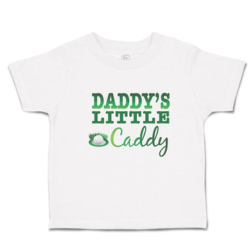 Cute Toddler Clothes Daddy's Little Caddy Sport Golf and Ball on Green Grass