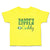 Cute Toddler Clothes Daddy's Little Caddy Sport Golf and Ball on Green Grass