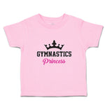 Toddler Girl Clothes Gymnastices Princess Crown Silhouette Toddler Shirt Cotton