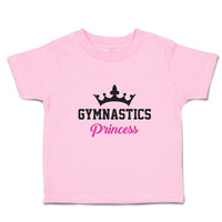 Toddler Girl Clothes Gymnastices Princess Crown Silhouette Toddler Shirt Cotton