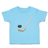 Cute Toddler Clothes Sport Hockey Stick and Disc Toddler Shirt Cotton