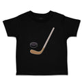 Cute Toddler Clothes Sport Hockey Stick and Disc Toddler Shirt Cotton