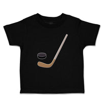 Cute Toddler Clothes Sport Hockey Stick and Disc Toddler Shirt Cotton