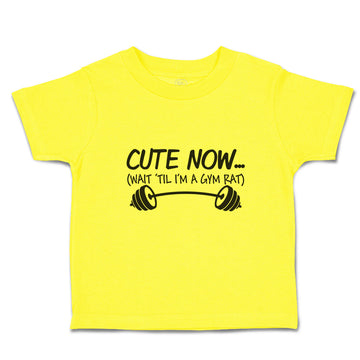 Cute Toddler Clothes Cute Now (Wait til Gym Rat) Lifting Silhouette Cotton