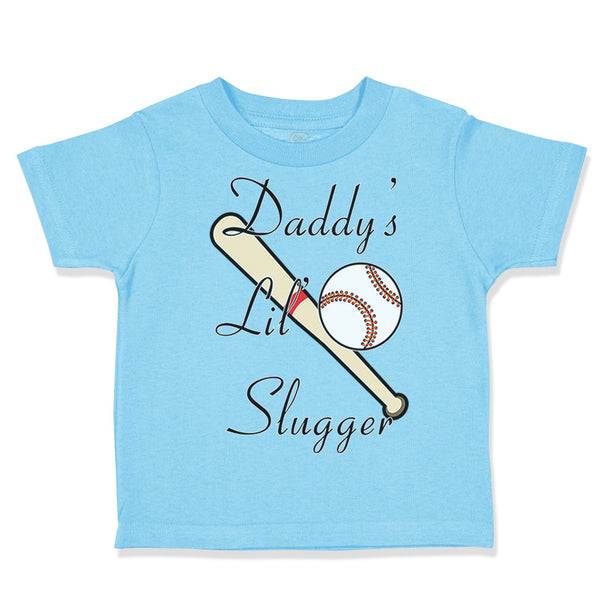 Toddler Clothes Daddy's Lil' Slugger Baseball Dad Father's Day Toddler Shirt