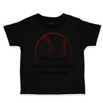 Toddler Clothes When Grow up Want to Be Softball Player Toddler Shirt Cotton