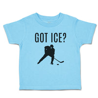 Cute Toddler Clothes Got Ice Sports Hockey Player Silhouette Toddler Shirt