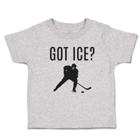 Cute Toddler Clothes Got Ice Sports Hockey Player Silhouette Toddler Shirt