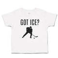 Cute Toddler Clothes Got Ice Sports Hockey Player Silhouette Toddler Shirt