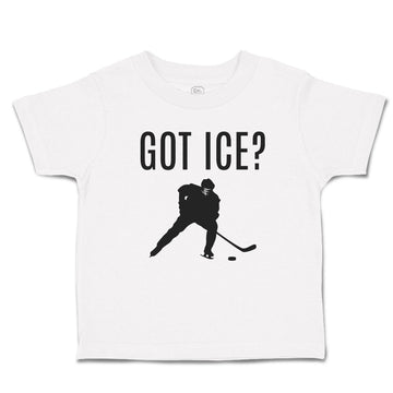 Cute Toddler Clothes Got Ice Sports Hockey Player Silhouette Toddler Shirt