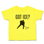 Cute Toddler Clothes Got Ice Sports Hockey Player Silhouette Toddler Shirt