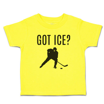 Cute Toddler Clothes Got Ice Sports Hockey Player Silhouette Toddler Shirt