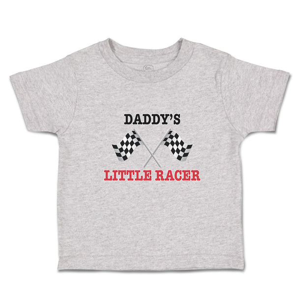 Toddler Clothes Daddy's Little Racer Sports Flag with Checks Toddler Shirt