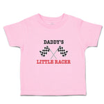 Toddler Clothes Daddy's Little Racer Sports Flag with Checks Toddler Shirt