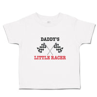 Toddler Clothes Daddy's Little Racer Sports Flag with Checks Toddler Shirt