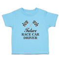 Toddler Clothes Future Race Car Driver Sports Flag with Checks Toddler Shirt