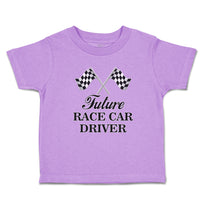 Toddler Clothes Future Race Car Driver Sports Flag with Checks Toddler Shirt