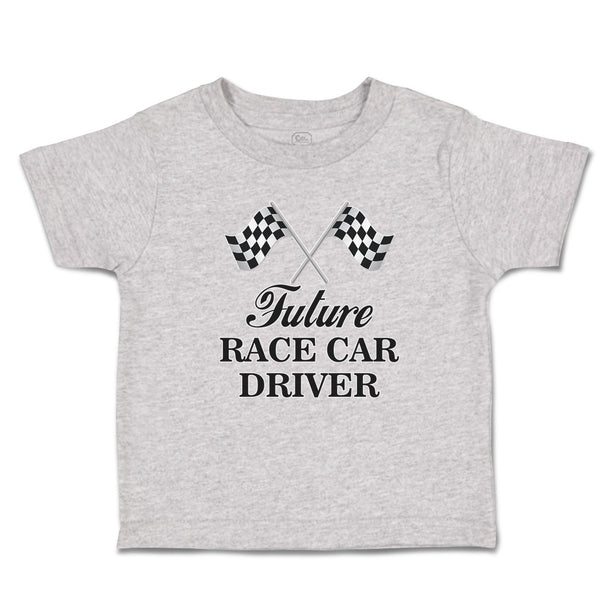 Toddler Clothes Future Race Car Driver Sports Flag with Checks Toddler Shirt