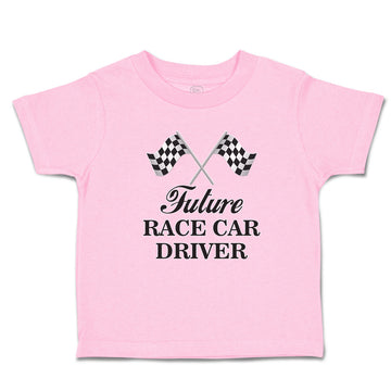 Toddler Clothes Future Race Car Driver Sports Flag with Checks Toddler Shirt