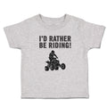 Cute Toddler Clothes I'D Rather Be Riding! Sports Rider Bike Race Toddler Shirt