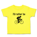 I'D Rather Be Sport Cycling Silhouette