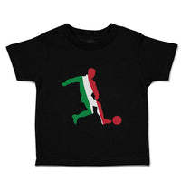 Toddler Clothes Soccer Player Italy Sports Soccer Toddler Shirt Cotton